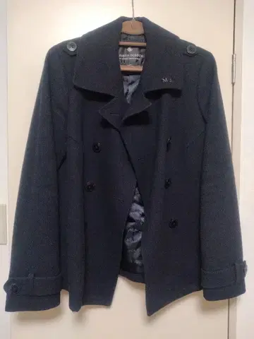 메종 스코치 피 코트 블랙