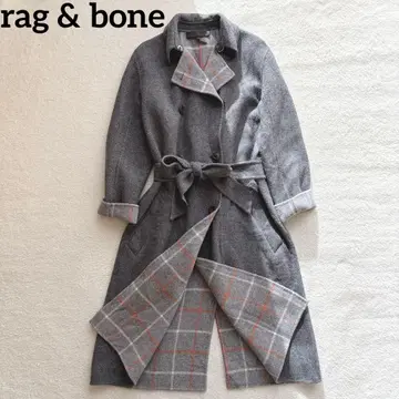 rag & bone NEWYORK 리버서블 울 롱 코트 리본