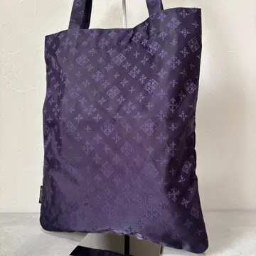새상품급 러셋 토트백 나일론 퍼플 올 패턴