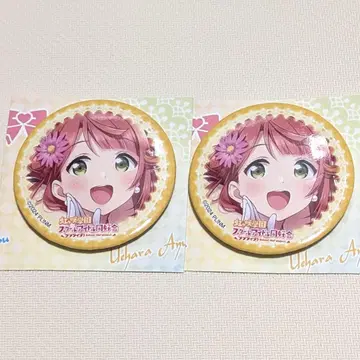 우에하라 아유무 캔뱃지 2개 세트 c107