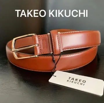 [새상품] 다케오 키쿠치 TAKEO KIKUCHI 소가죽 벨트, 브라운
