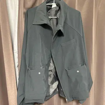 NOIR ET BLANC 그레이 나일론 자켓