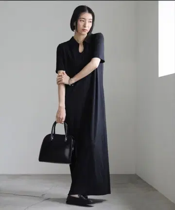 selectMOCA 셀렉트모카 골지 롱 폴로 원피스