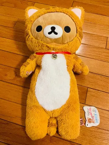 리락쿠마 느긋한 고양이 테마 푹신푹신 안고 인형