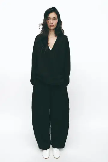 ZARA 인터락 벌룬 팬츠