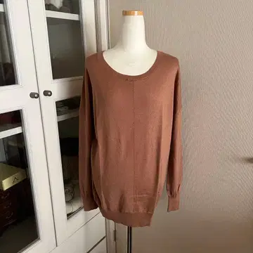 리플렉트 실크 캐시미어 스웨터 티셔츠 베이지