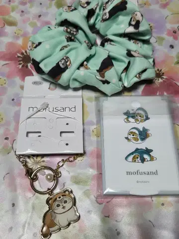 mofusand 참 스크런치 핸드 거울 세트