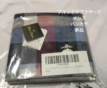 체크 무늬 남성용 손수건 새상품 브룩스브라더스