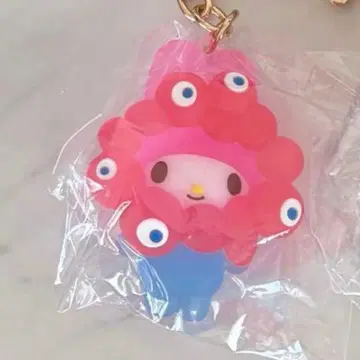 마이멜로디 클리어 산리오 맥맥 나리키리 입체 마스코트 키링