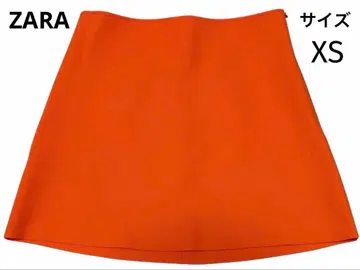 새상품급 ZARA 오렌지 미니 스커트