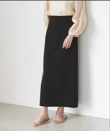 NOBLE 블랙 타이트 스커트 38