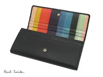 새상품 (전시품) 폴스미스 장지갑 아티스트 스트라이프 블랙