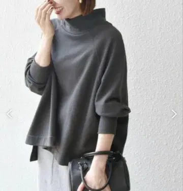 SHIPS any: USA 코튼 속기모 래글런 하이넥 풀오버