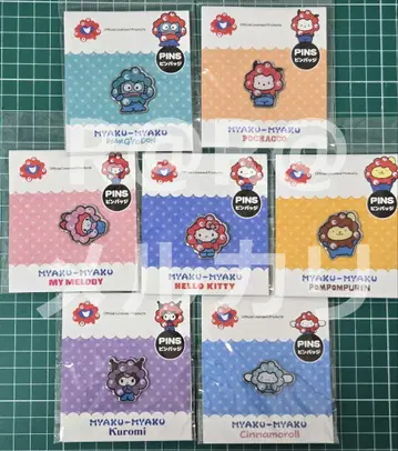 만박 산리오 미야쿠미야쿠 핀 배지 총 7종 컴플리트