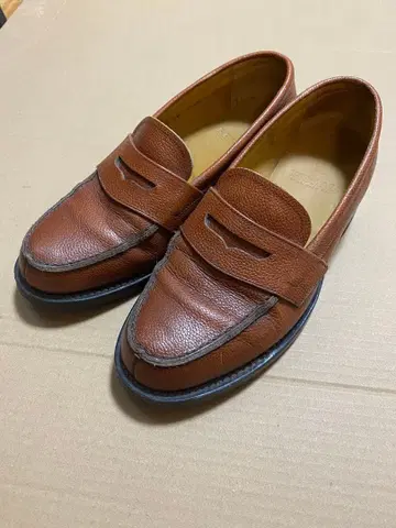 리갈 브라운 가죽 로퍼 24cm