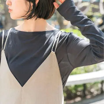 택 포함 새상품 Spick and Span 시어 보트넥 풀오버 그레이