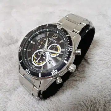 CITIZEN 에코드라이브 크로노그래프 H500 솔라 가동품 시티즌