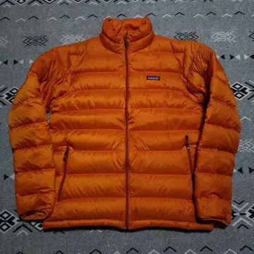 patagonia 다운 스웨터 오렌지