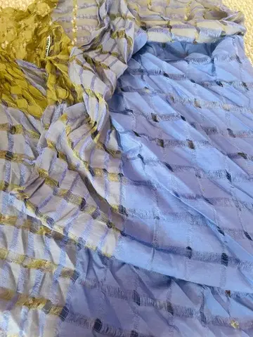 ISSEY MIYAKE 스톨 등나무색과 카키색 콤비