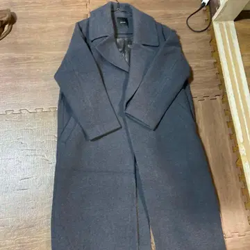 Spick&Span 울 혼방 체스터 코트 다크 그레이 M 오버 사이즈