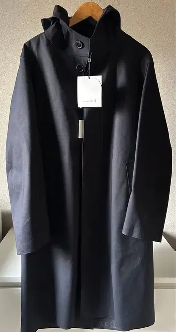 mackintosh 블랙 스텐카라 코트 38