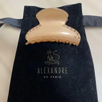 ALEXANDRE DE PARIS 베이지 헤어 클립