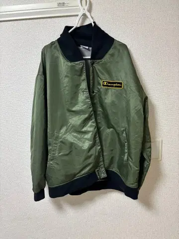 Champion 나일론 자켓 올리브