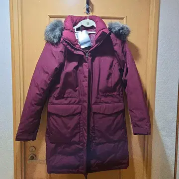 다운 코트 와인 레드 90 M