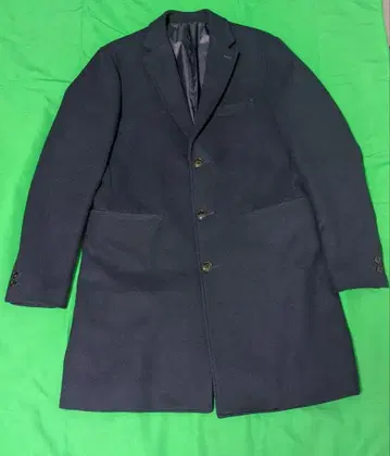 BEAMS 남성용 오버코트 네이비 M 사이즈