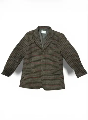 체크 무늬 테일러드 자켓 Bleme