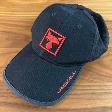 새상품급 쟈칼 메쉬 캡 스퀘어 로고 레드