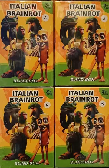 ITALIAN BRAINROT 피규어 4종 세트