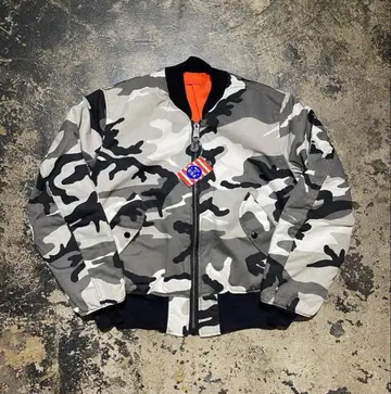 카모플라쥬 MA-1 플라이트 자켓 미국제