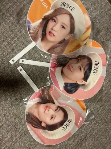 TWICE 부채 3개 세트 MINA MOMO SANA
