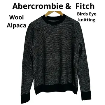 아바클로 버즈아이 패턴 니트 울 알파카