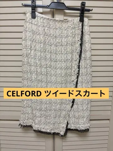[ 컨디션 최상 ] CELFORD 트위드 스커트