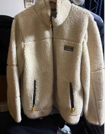 L.L.Bean 마운틴 파일 보아 플리스 자켓 화이트 계열