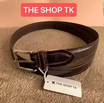 [새상품] THE SHOP TK 더샵TK, 소가죽 벨트 브라운