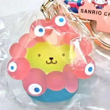 폼폼푸딩 클리어 산리오 미야쿠미야쿠 변신 입체 마스코트 키링