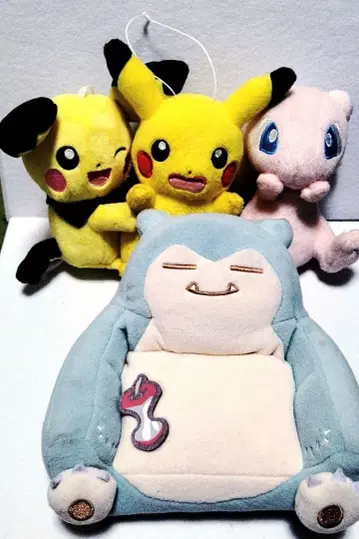 포켓몬 센터 한정판 카비곤 등 초기 포켓몬 봉제 인형 세트