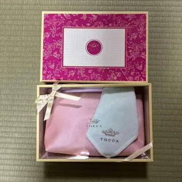 TOCCA 핑크 파우치 손수건 기프트 박스 포함