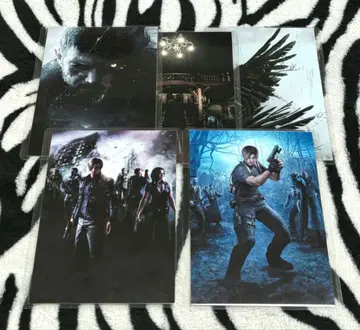 바이오하자드 25주년 엽서 5종 세트 라미네이티드 낱개 판매