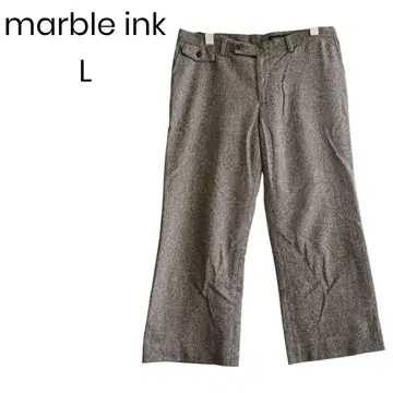 marbleink 크롭 팬츠 트위드 깔끔한 오피스 1538