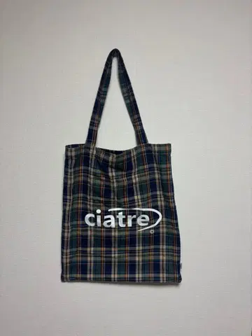 ciatre 체크 무늬 토트백