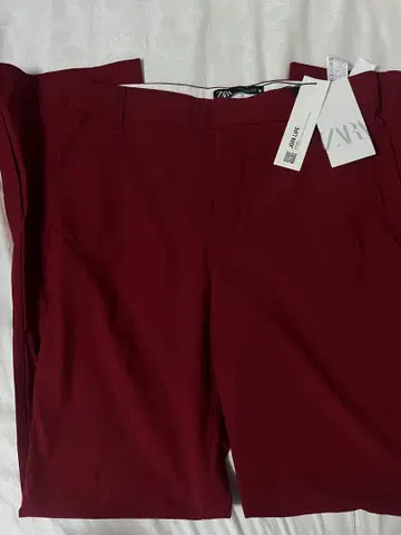 ZARA 버건디 슬랙스 새상품