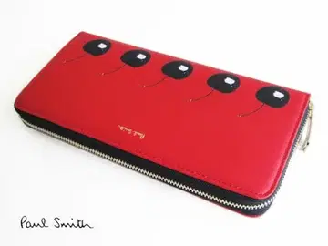 새상품 폴스미스 장지갑 라운드 지퍼 레드 체리 237