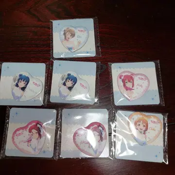 러브 라이브 하트형 캔뱃지 모리 판타지 한정판