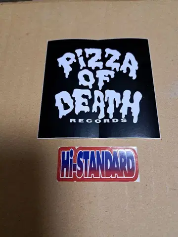 정품 HI-STANDARD PIZZA OF DEATH 스티커 하이스타