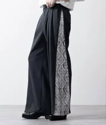 [ CLEL ] 2 컬러 세트/TR 루즈 사이드 지퍼 디자인 팬츠