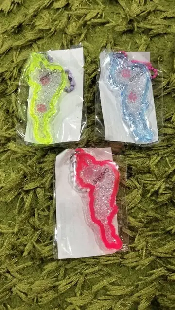 BIWAKO 비와코 아크릴 키링 발바닥 3개 세트